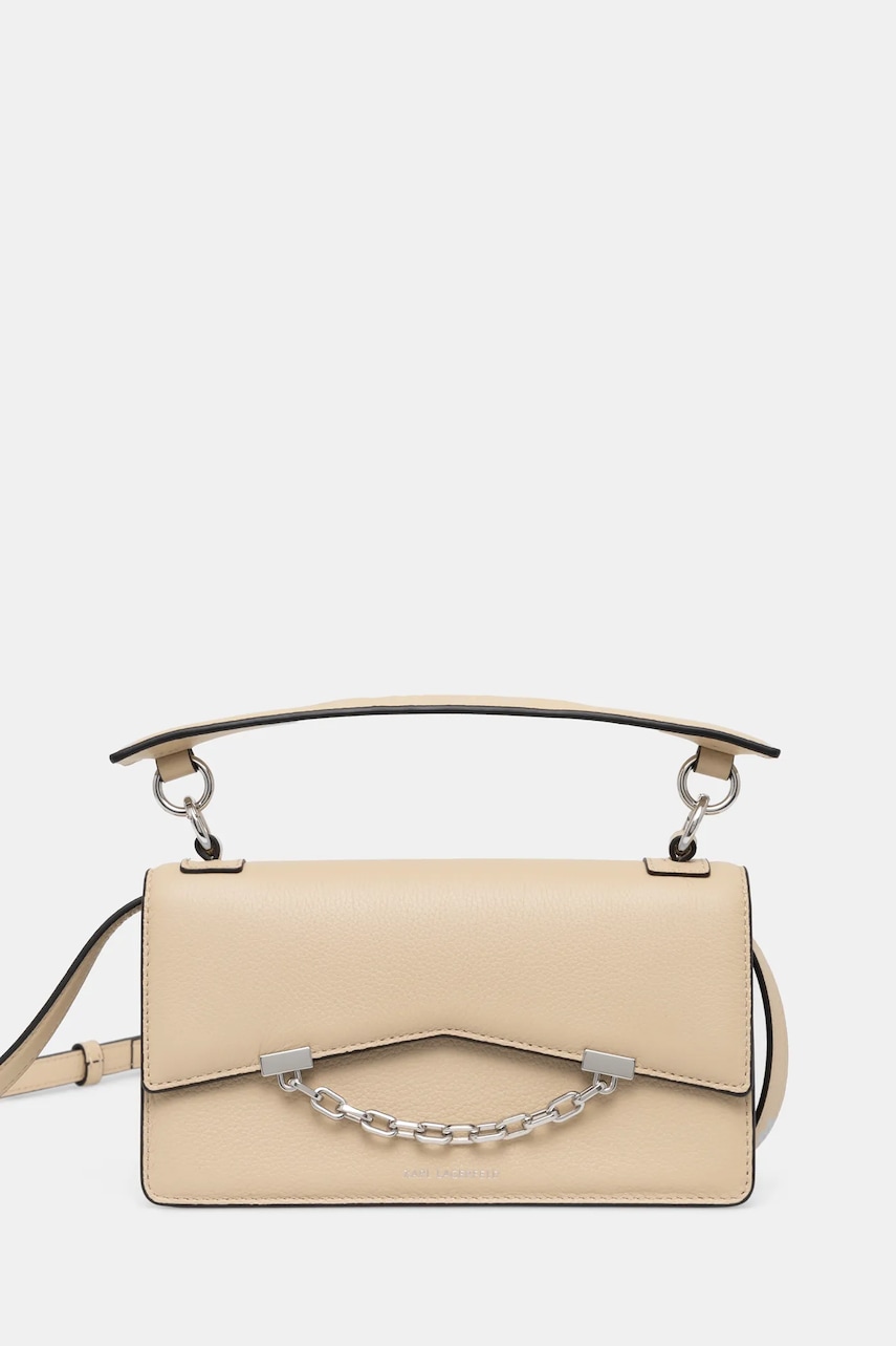Karl Lagerfeld poseta de piele culoarea bej, A1W30446