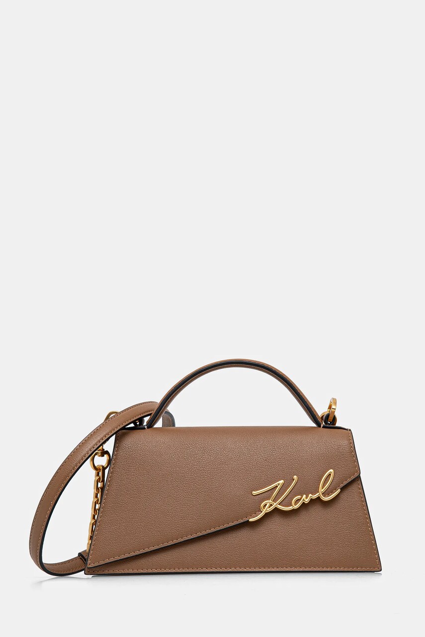 Karl Lagerfeld poseta de piele culoarea maro, A1W30458