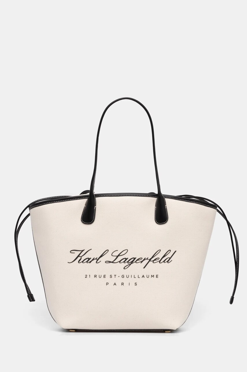 Levně Kabelka Karl Lagerfeld béžová barva, A1W46075