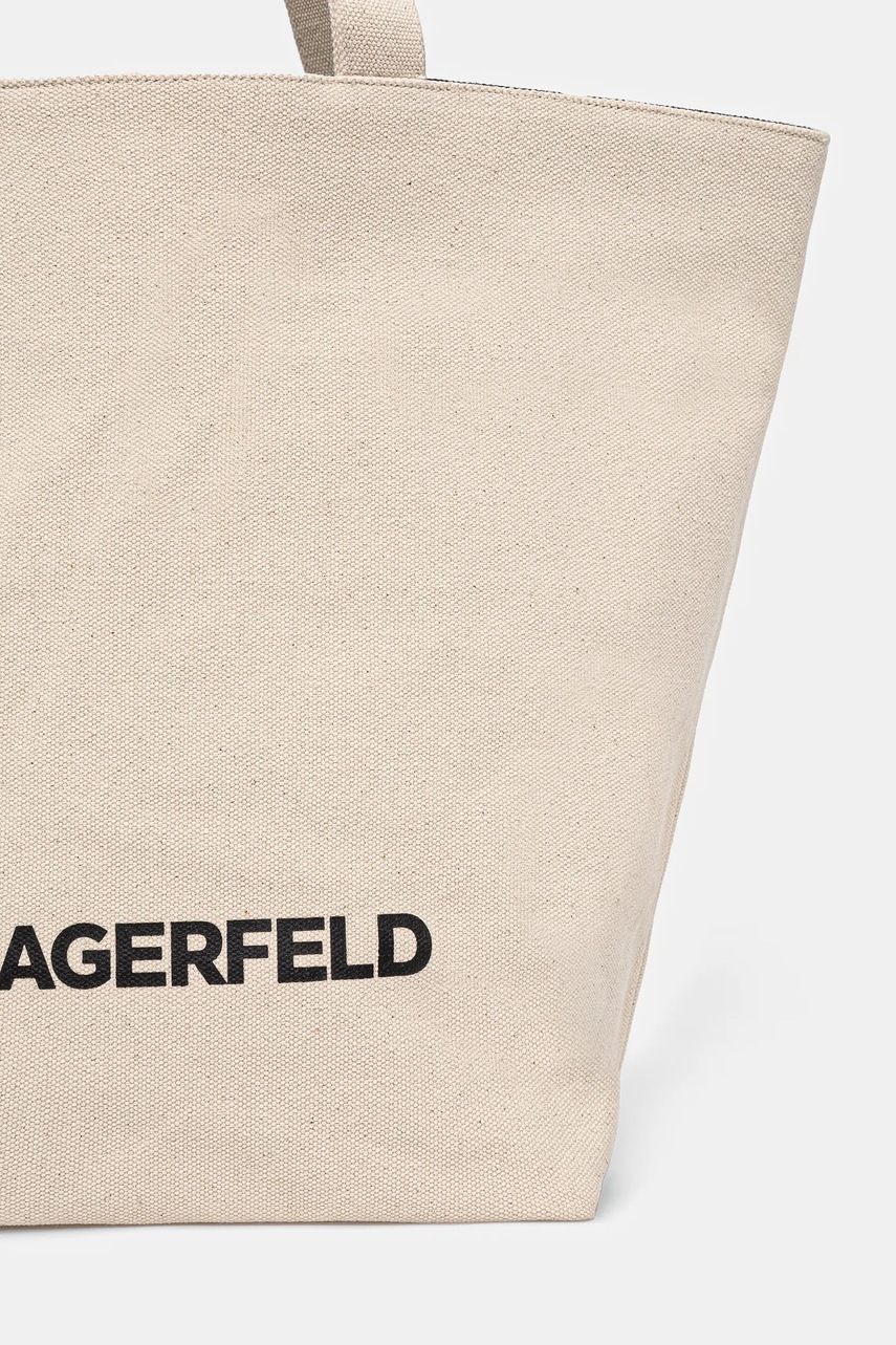 Τσάντα δυο όψεων Karl Lagerfeld χρώμα: μπεζ, A1W50020 φωτογραφία