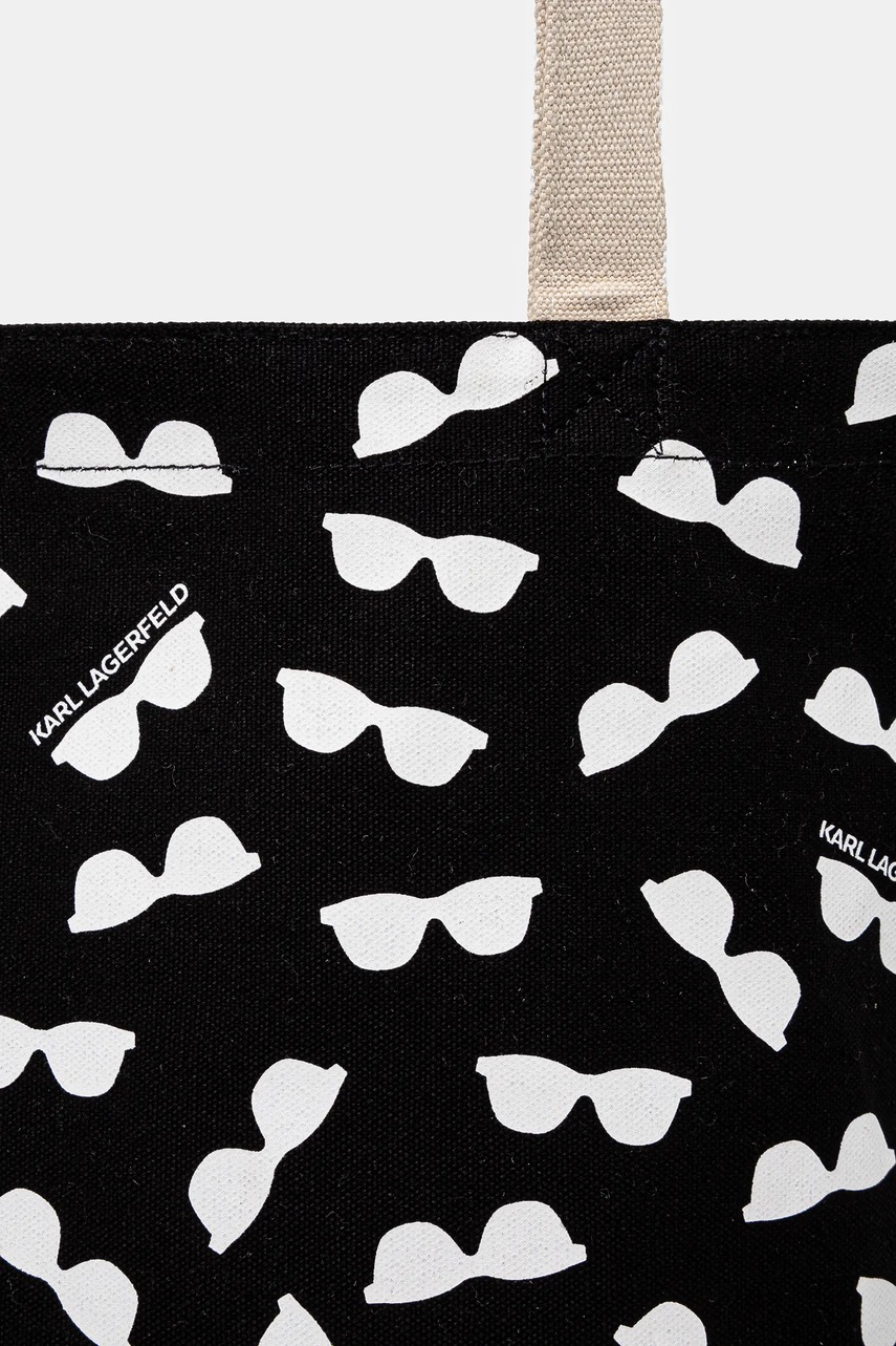 Τσάντα δυο όψεων Karl Lagerfeld χρώμα: μπεζ, A1W50020 φωτογραφία
