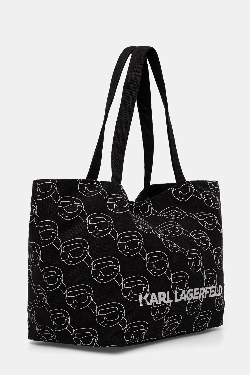 Хлопковая сумка Karl Lagerfeld цвет чёрный A1W50023 Хлопковая сумка Karl Lagerfeld цвет чёрный A1W50023