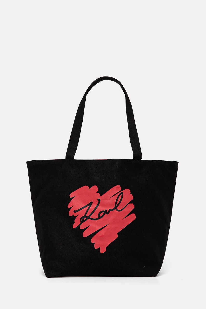 Karl Lagerfeld poseta cu doua fete culoarea negru, A1W50024 Karl Lagerfeld poseta cu doua fete culoarea negru, A1W50024