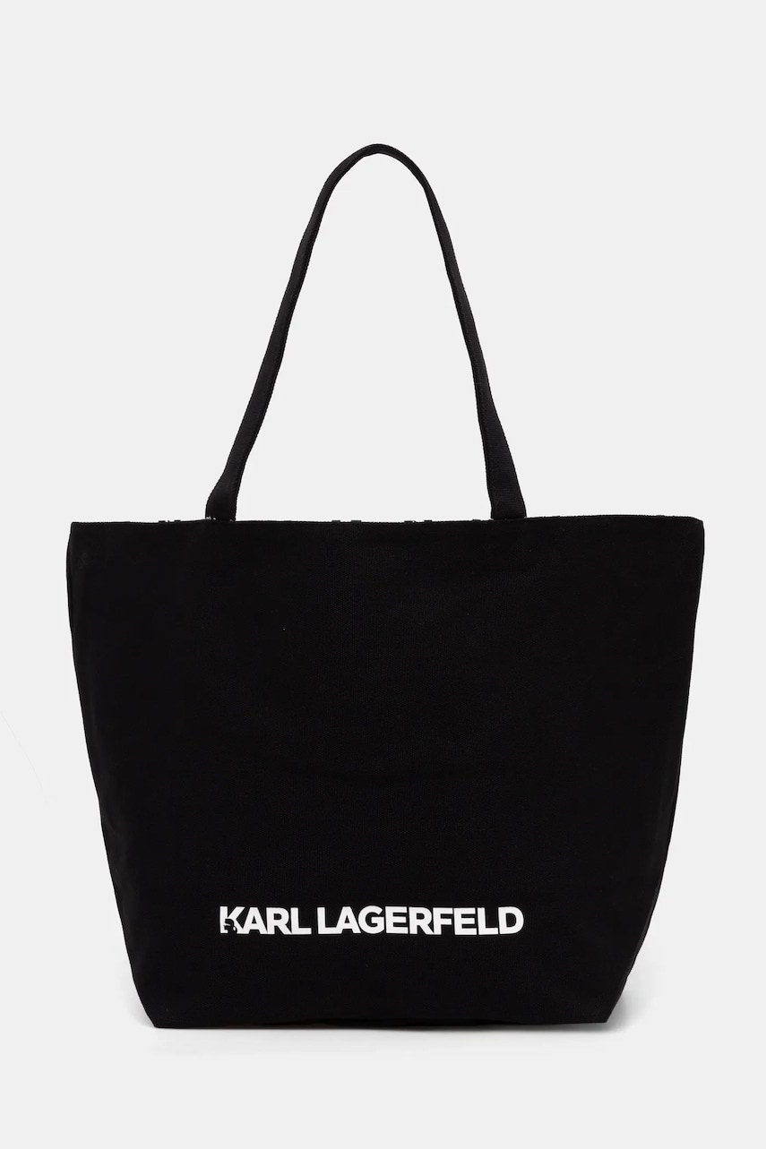 Karl Lagerfeld poseta cu doua fete culoarea negru, A1W50047 Karl Lagerfeld poseta cu doua fete culoarea negru, A1W50047