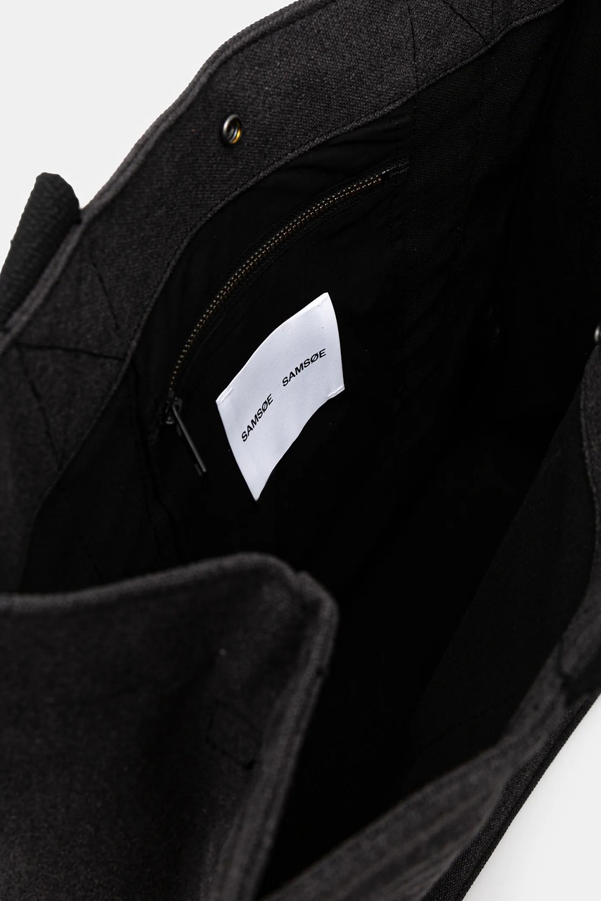 Τσάντα Samsoe Samsoe SALUCAS χρώμα: μαύρο, U24400010 φωτογραφία