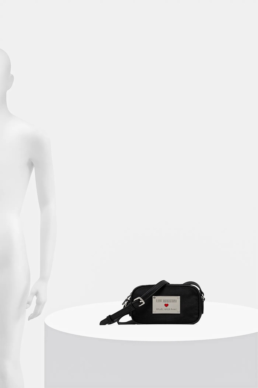 Τσάντα Love Moschino χρώμα: μαύρο, JC4204PP1 φωτογραφία