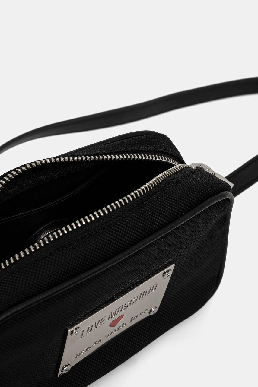 Τσάντα Love Moschino χρώμα: μαύρο, JC4204PP1 φωτογραφία