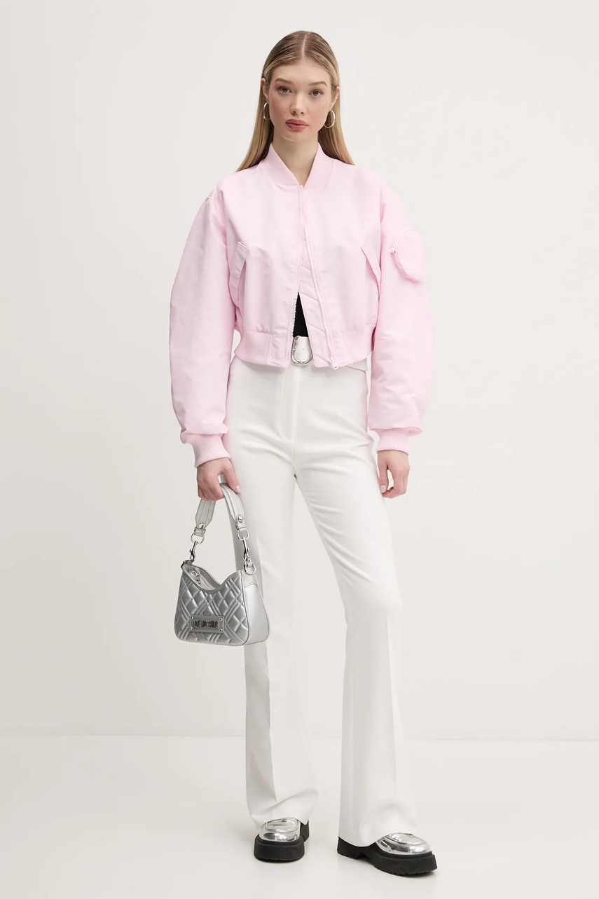 Τσάντα Love Moschino χρώμα: μαύρο, JC4204PP1 φωτογραφία