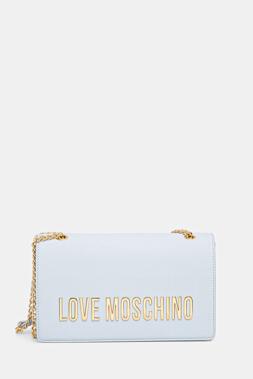 Levně Kabelka Love Moschino modrá barva, JC4192PP1