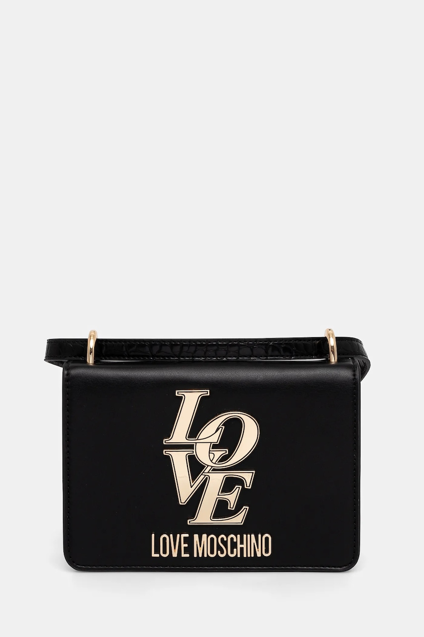 Love Moschino poseta culoarea negru, JC4158PP1