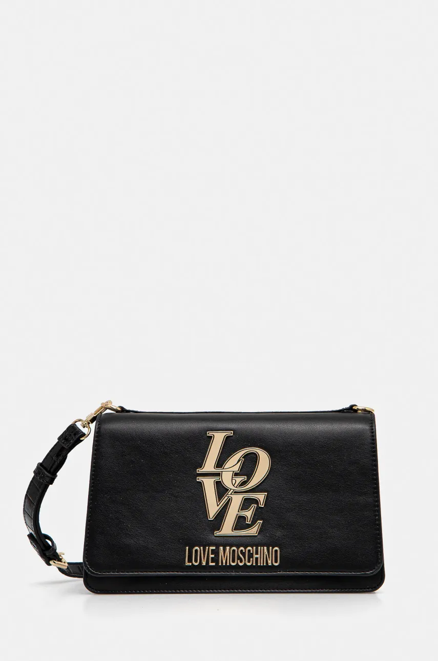 Love Moschino poseta culoarea negru, JC4155PP1