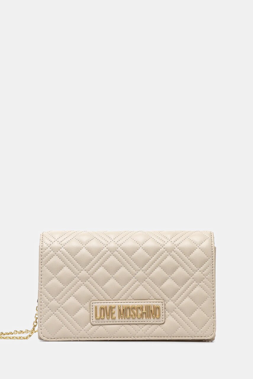 Love Moschino poseta culoarea bej, JC4079PP1
