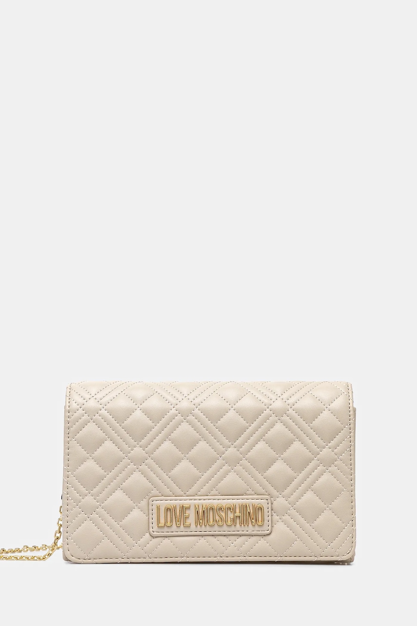 Love Moschino poseta culoarea bej, JC4079PP1