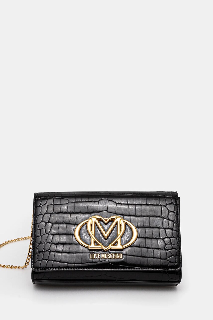 Love Moschino poseta culoarea negru, JC4047PP1