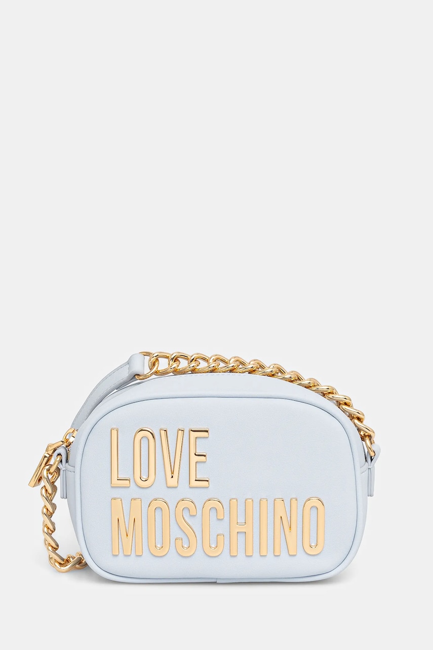 Levně Kabelka Love Moschino modrá barva, JC4026PP1