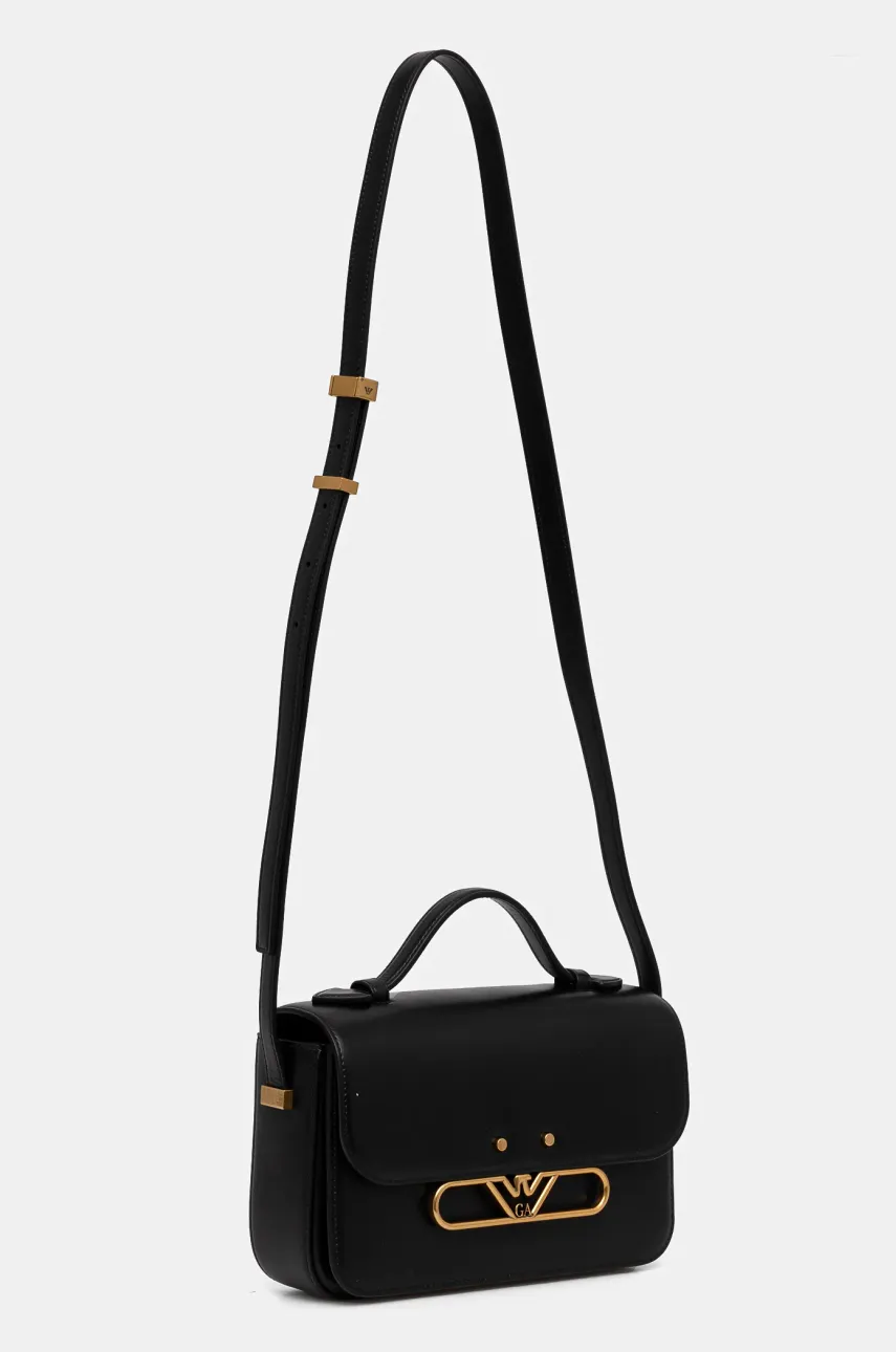 Кожаная сумочка Emporio Armani цвет чёрный EW001484 AF14786 Кожаная сумочка Emporio Armani цвет чёрный EW001484 AF14786