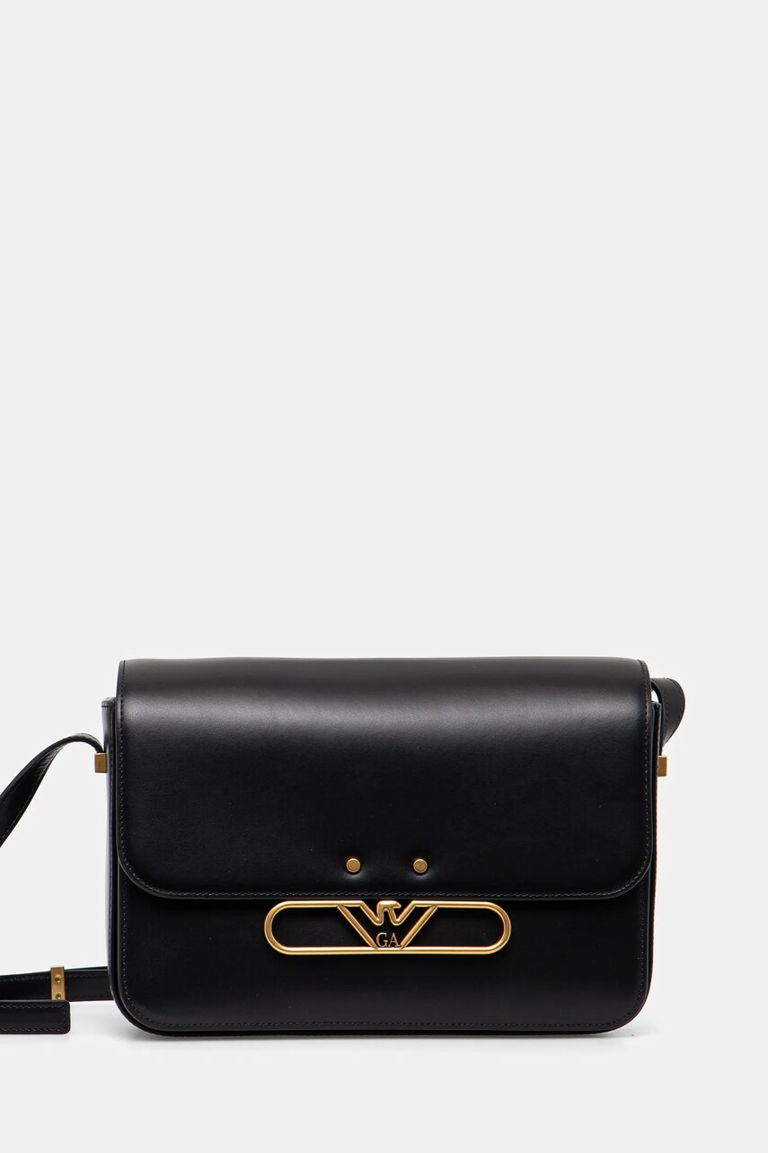 Emporio Armani poseta de piele culoarea negru, EW001210 AF14786