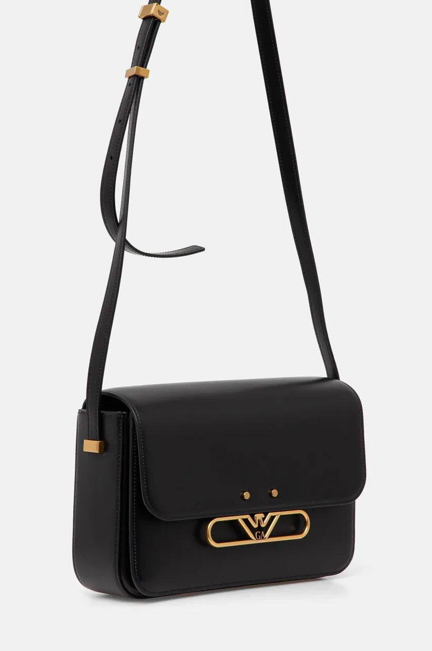 Кожаная сумочка Emporio Armani цвет чёрный EW001210 AF14786 Кожаная сумочка Emporio Armani цвет чёрный EW001210 AF14786