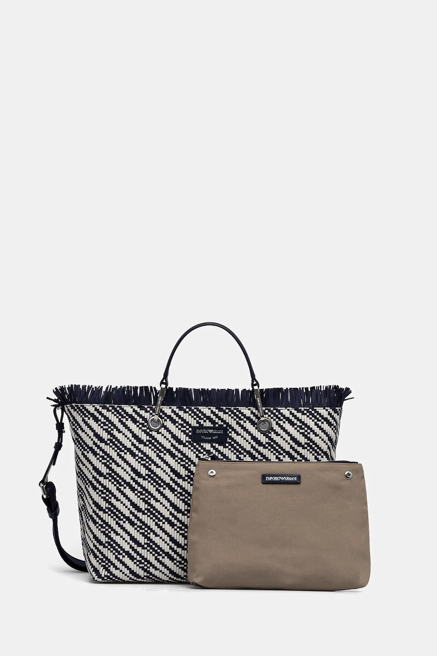 Emporio Armani poseta culoarea albastru marin, EW000360 AF12759