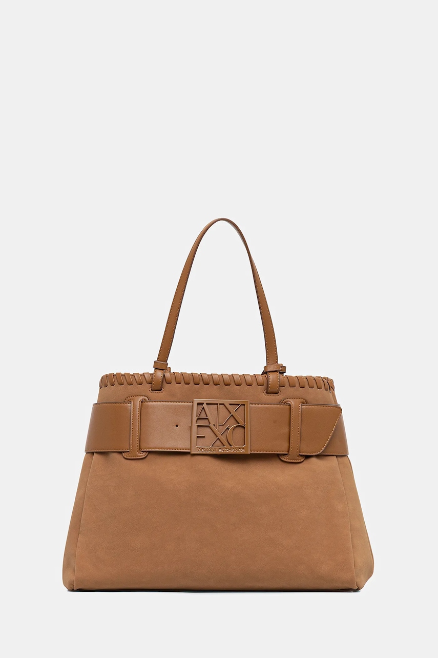 Armani Exchange poșetă culoarea maro, XW000284 AF12574