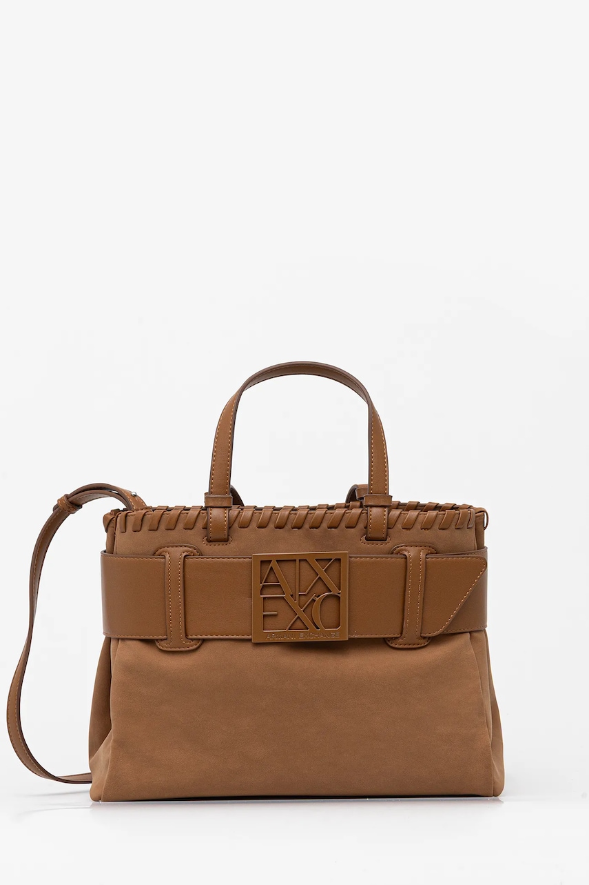 Armani Exchange geanta culoarea maro, XW000285 AF12574