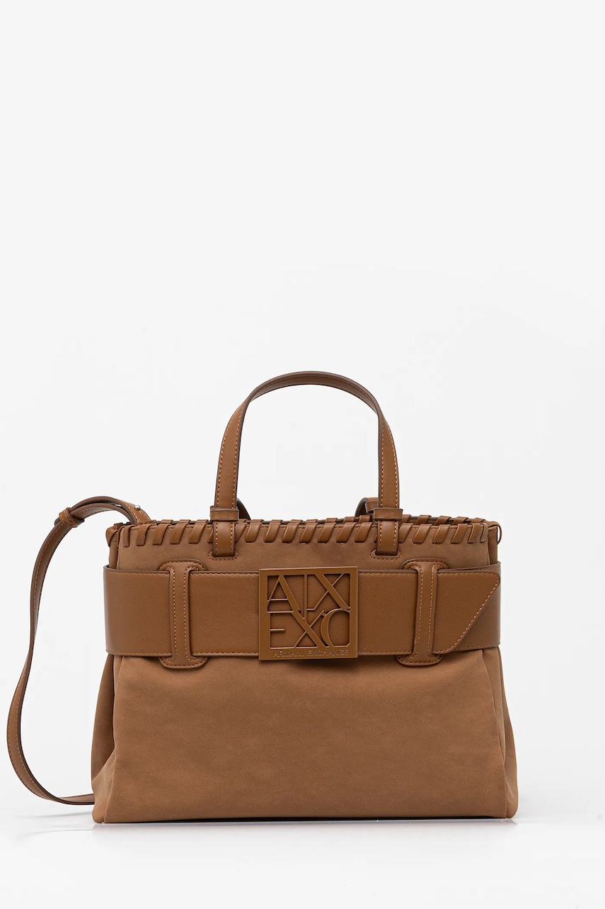 Armani Exchange geantă culoarea maro, XW000285 AF12574