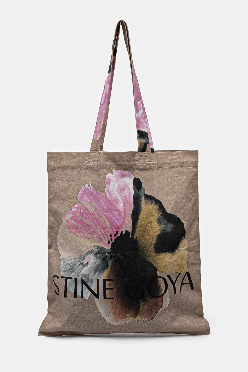 Stine Goya geanta de bumbac culoarea bej, SG-PS25-A016-2285