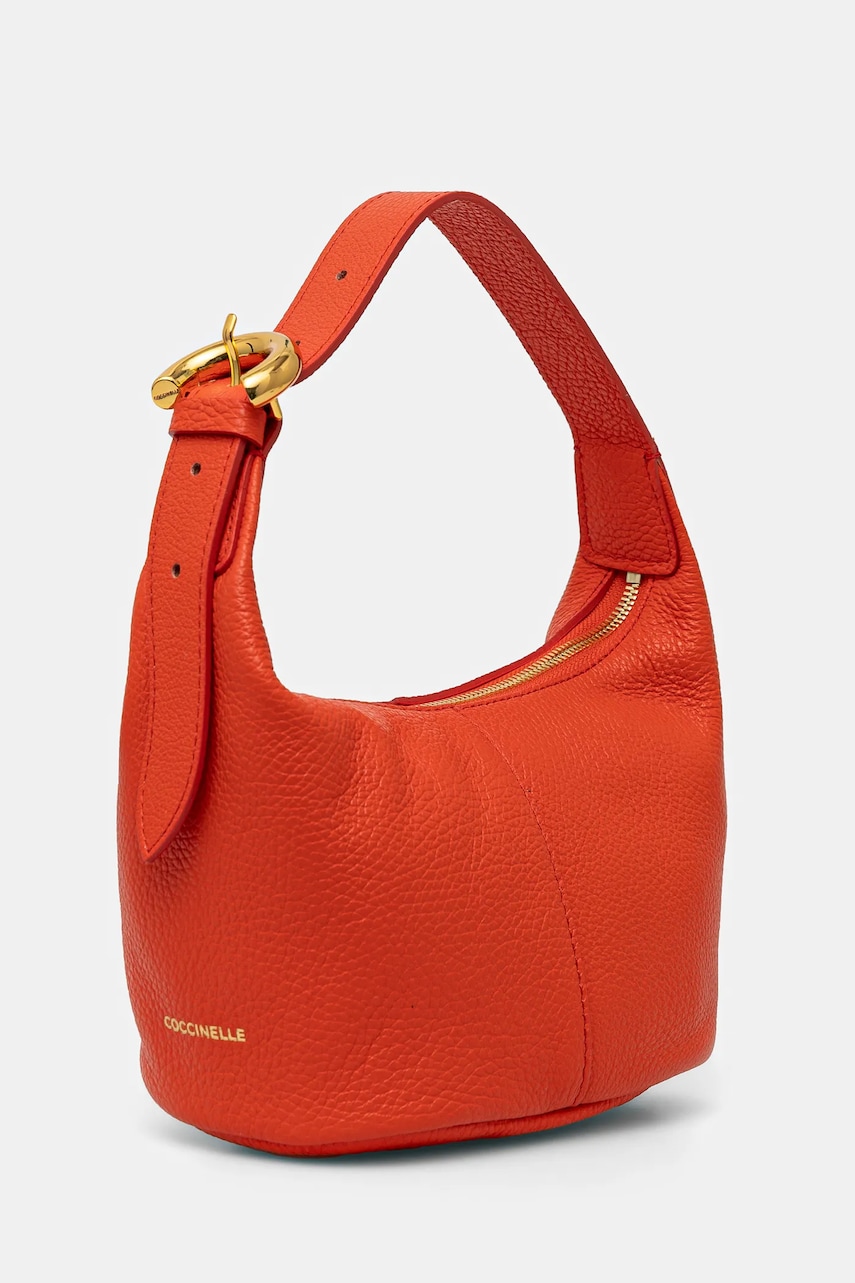Кожаная сумочка Coccinelle цвет оранжевый E1 S4A 53 01 01 Кожаная сумочка Coccinelle цвет оранжевый E1 S4A 53 01 01