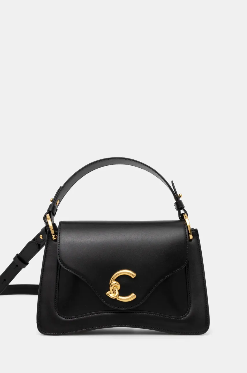 Coccinelle poseta de piele culoarea negru, E1 SSK 18 02 01