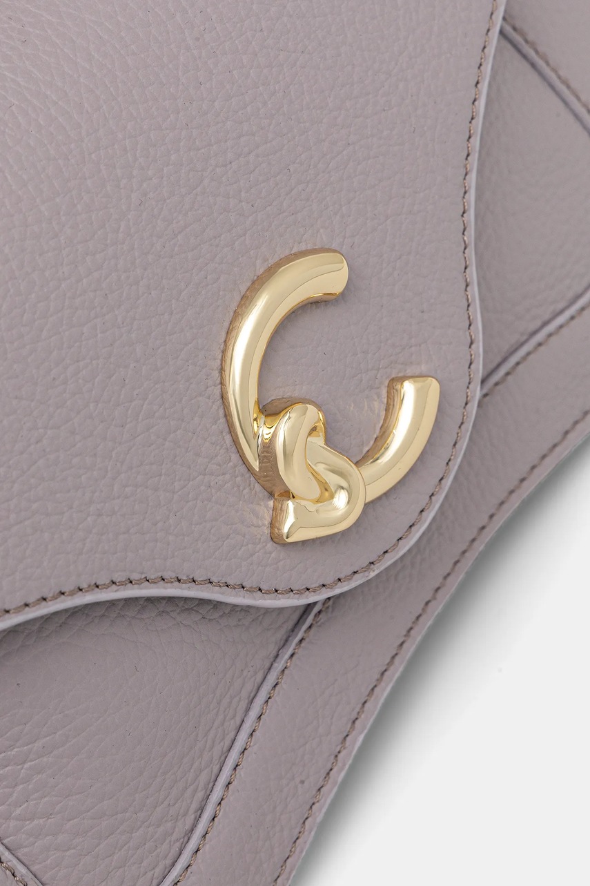 Δερμάτινη τσάντα Coccinelle χρώμα: μαύρο, E1 SSL 18 02 01 φωτογραφία