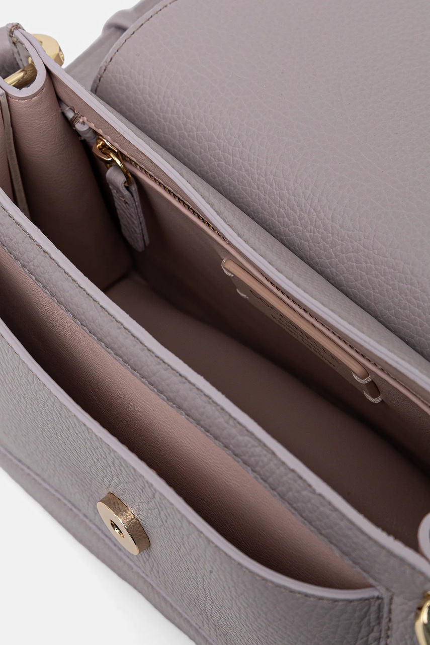 Δερμάτινη τσάντα Coccinelle χρώμα: μαύρο, E1 SSL 18 02 01 φωτογραφία