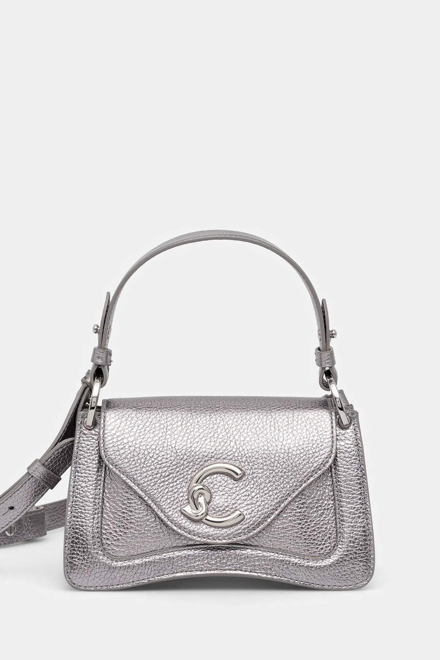 Coccinelle poșetă de piele culoarea negru, E1 SSL 18 04 01