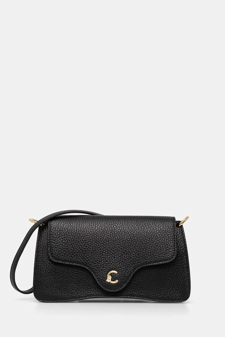 Coccinelle poseta de piele culoarea negru, E5 SSL 27 01 01