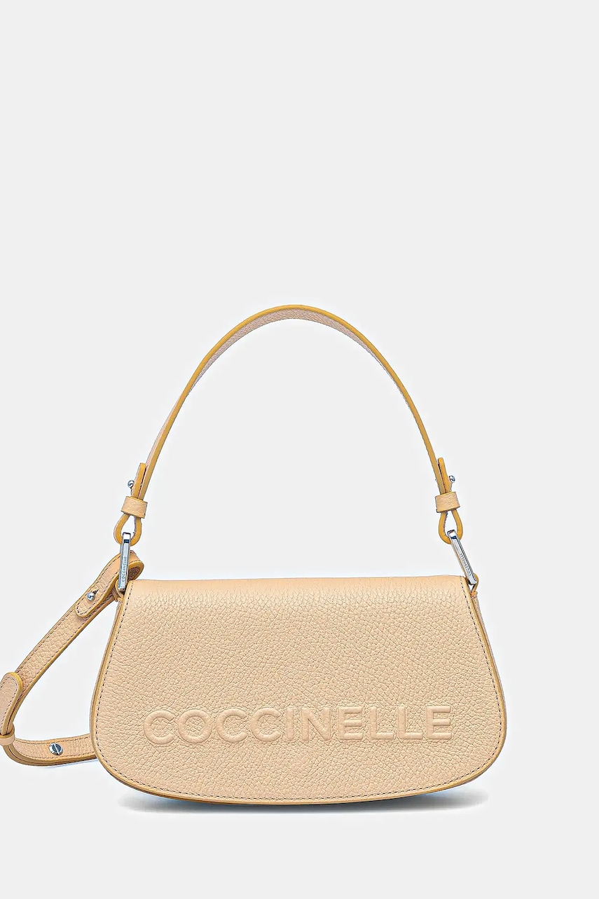 Coccinelle poșetă de piele culoarea bordo, E5 QBB 52 01 01
