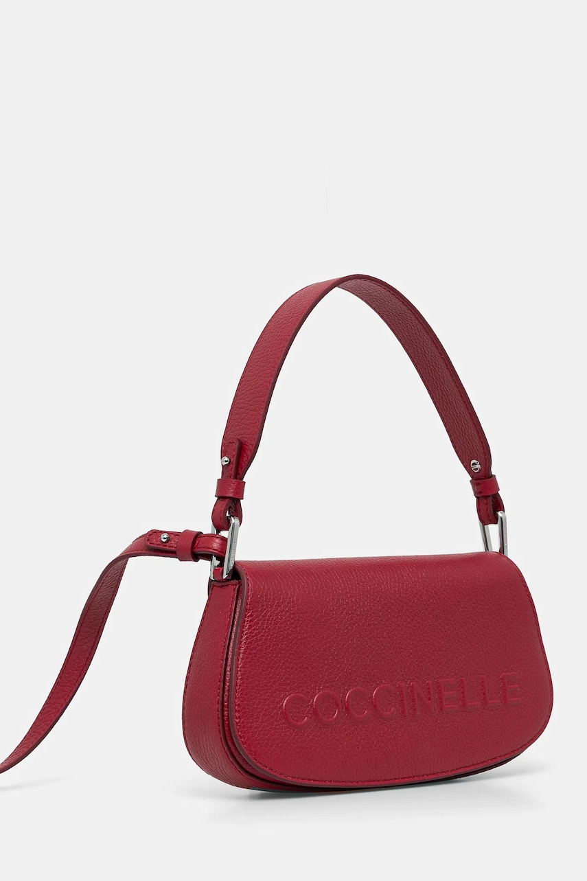 Кожаная сумочка Coccinelle цвет бордовый E5 QBB 52 01 01 Кожаная сумочка Coccinelle цвет бордовый E5 QBB 52 01 01
