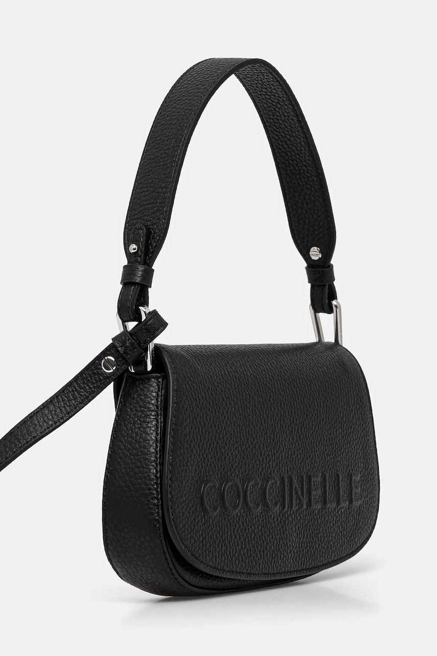 Кожаная сумочка Coccinelle цвет чёрный E5 QBB 52 01 01 Кожаная сумочка Coccinelle цвет чёрный E5 QBB 52 01 01