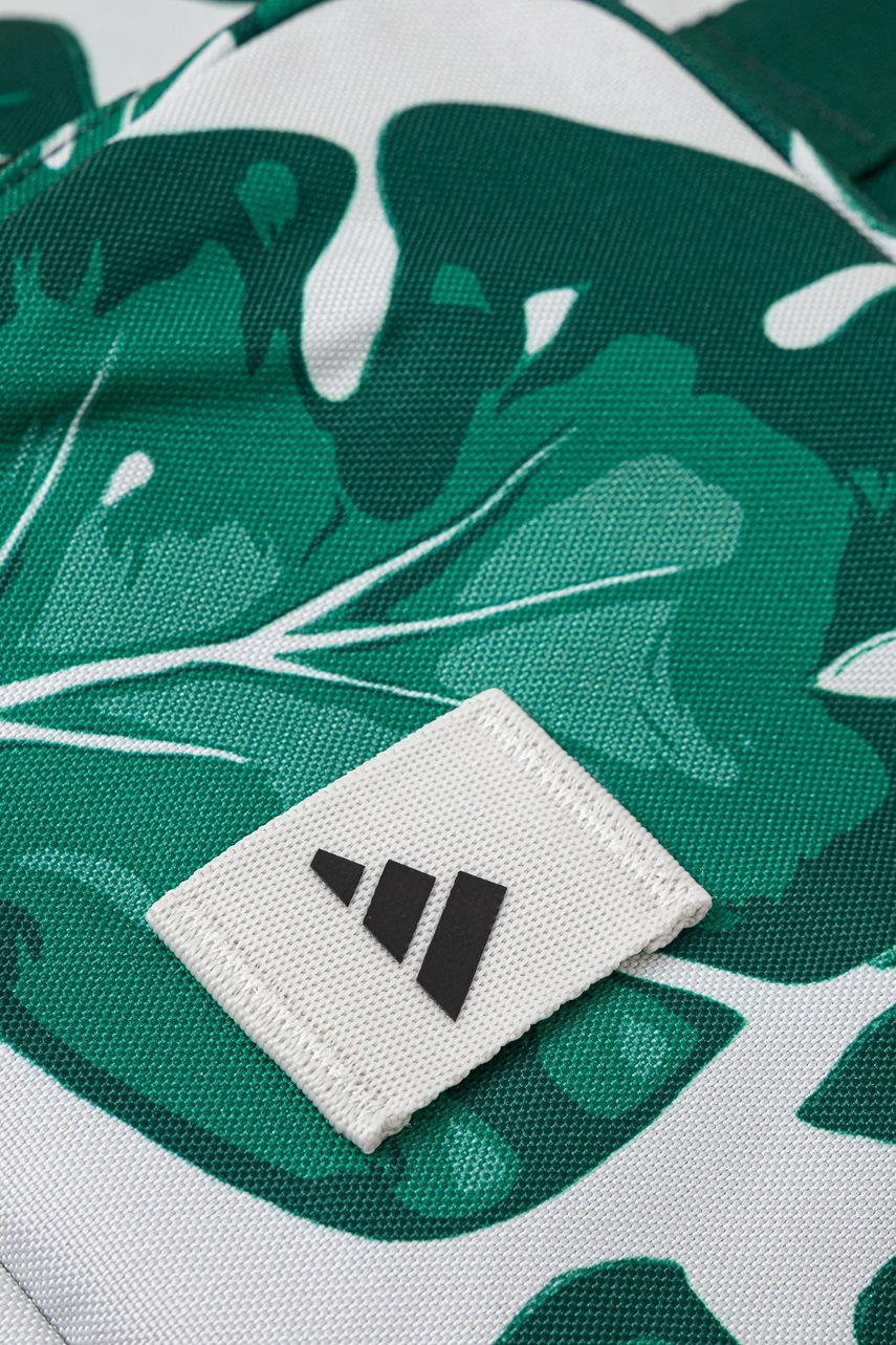 Τσάντα adidas W LEAF TOTE χρώμα: πράσινο, JG1110 φωτογραφία