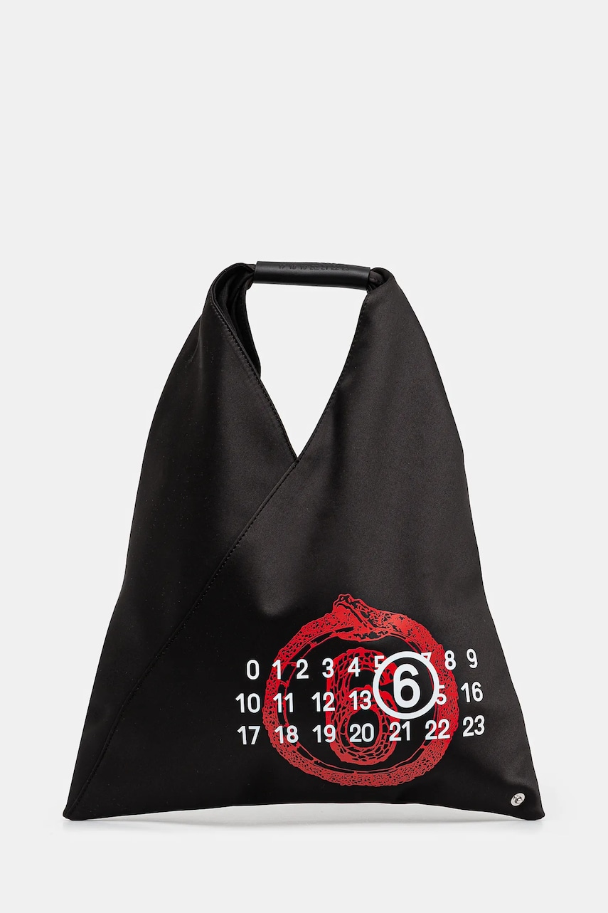 MM6 Maison Margiela poseta Small Japanese Handbag culoarea negru, S54WD0043 MM6 Maison Margiela poseta Small Japanese Handbag culoarea negru, S54WD0043