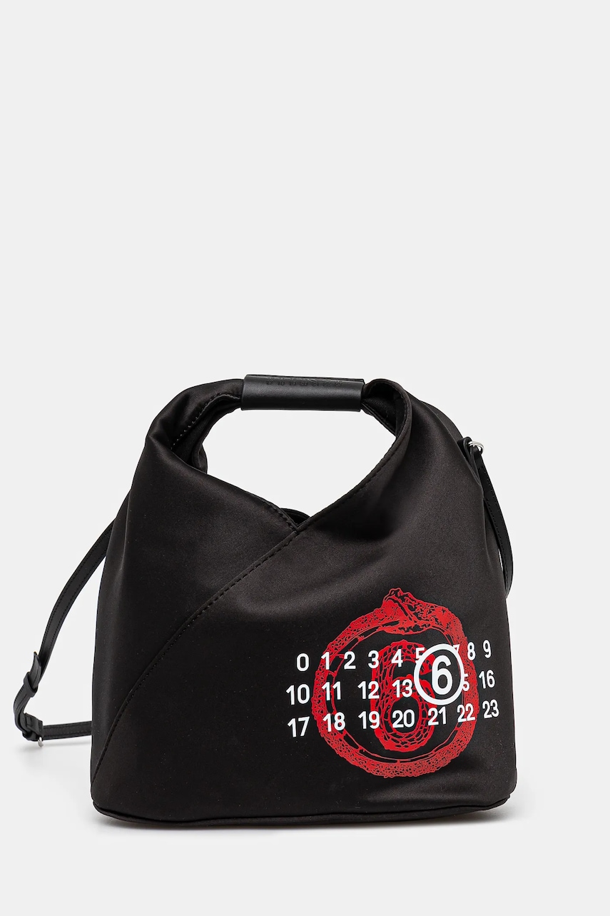 Levně Kabelka MM6 Maison Margiela Japanese Crossbody Bag černá barva, SB6WD0026