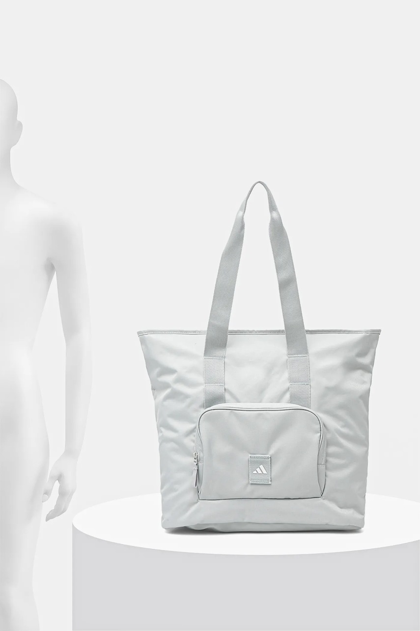 Τσάντα adidas PR TOTE χρώμα: πράσινο, JD2262 φωτογραφία