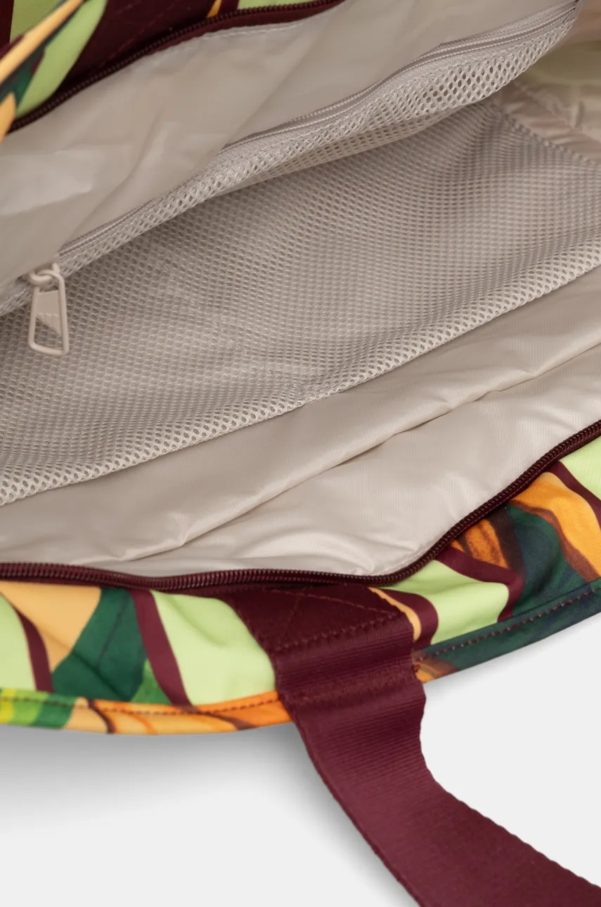 Τσάντα adidas x Farm Rio χρώμα: πράσινο, JJ1691 φωτογραφία