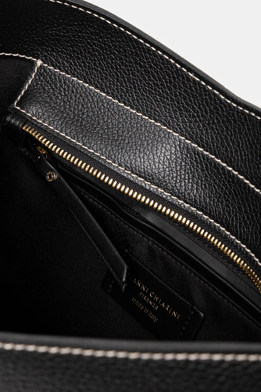 Δερμάτινη τσάντα Gianni Chiarini OTTAVIA χρώμα: μαύρο, BS 11292 GRN φωτογραφία