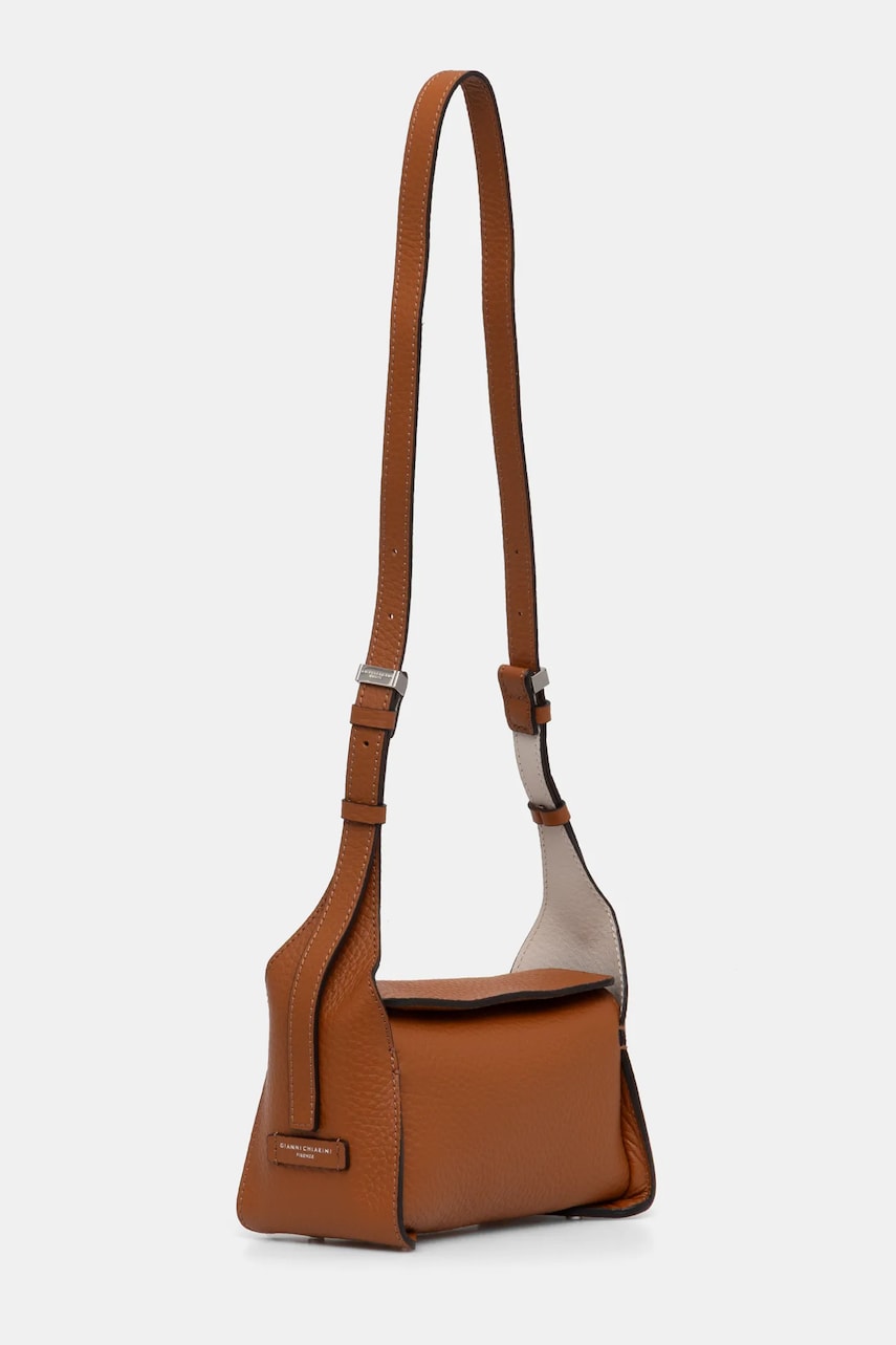 Кожаная сумочка Gianni Chiarini PENELOPE цвет коричневый BS 11350 RNGDBL Кожаная сумочка Gianni Chiarini PENELOPE цвет коричневый BS 11350 RNGDBL