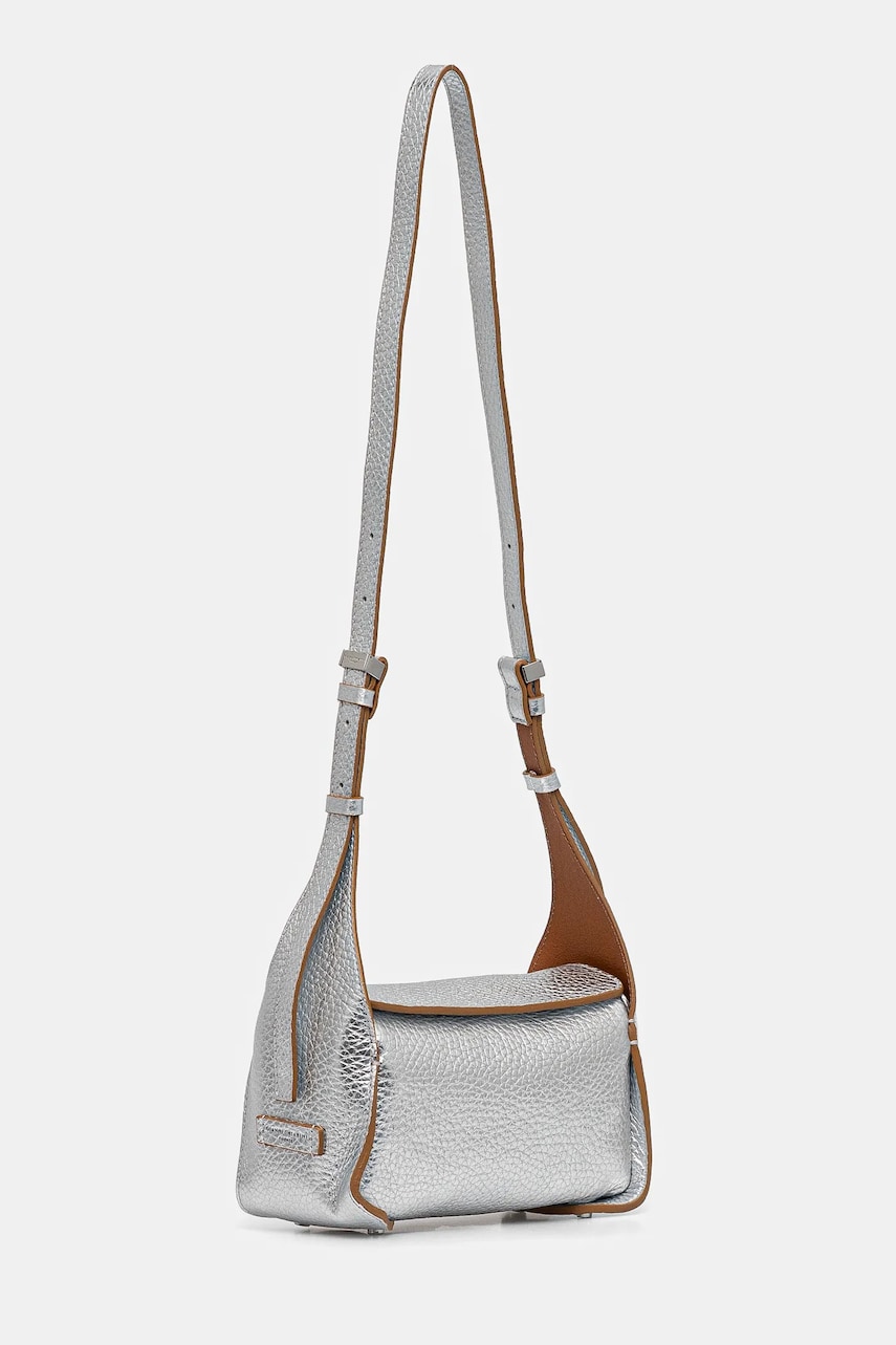 Кожаная сумочка Gianni Chiarini PENELOPE цвет серебрянный BS 11350 RNGDBL Кожаная сумочка Gianni Chiarini PENELOPE цвет серебрянный BS 11350 RNGDBL