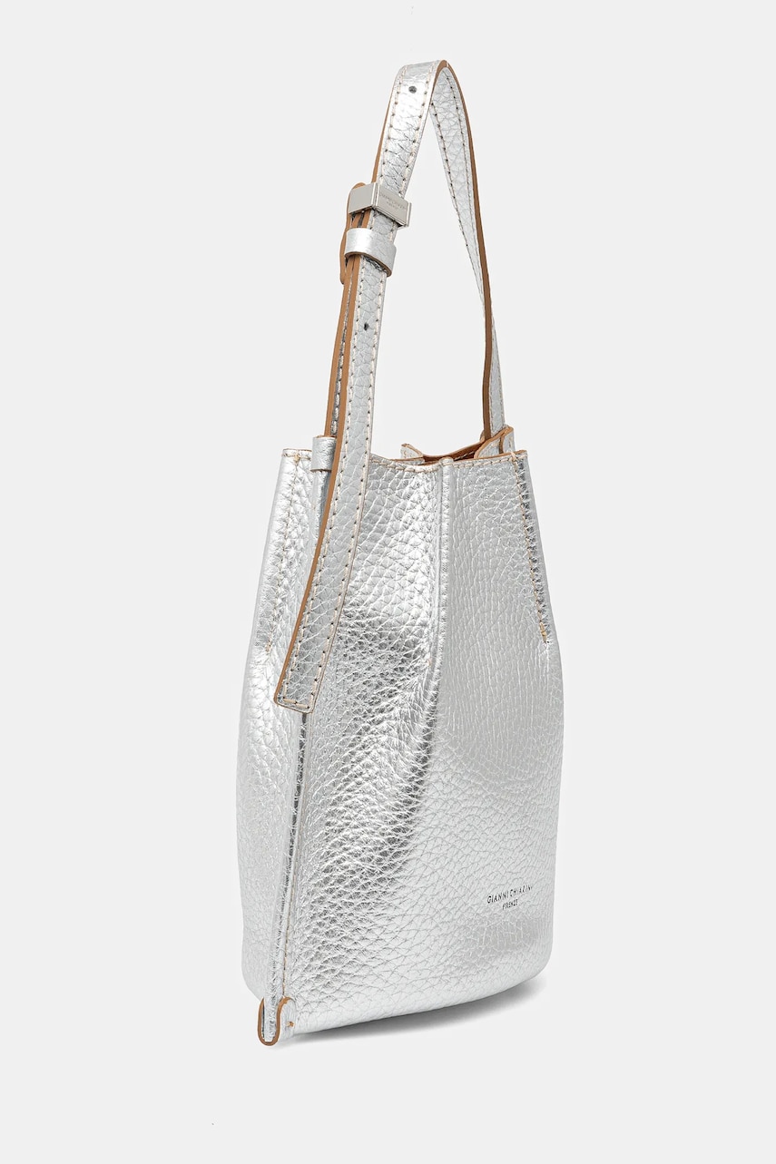 Кожаная сумочка Gianni Chiarini DORY цвет серебрянный BS 11635 RNGDBL-NAETN Кожаная сумочка Gianni Chiarini DORY цвет серебрянный BS 11635 RNGDBL-NAETN