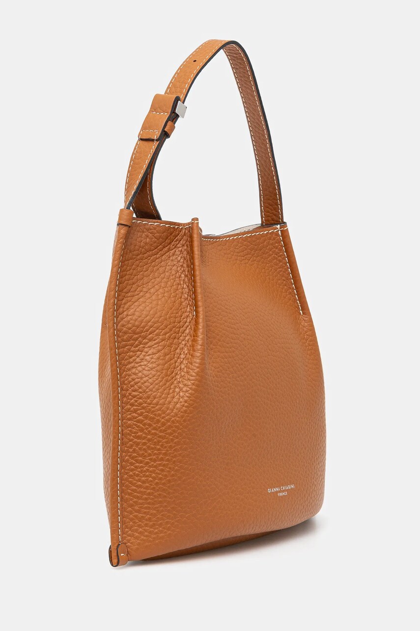 Кожаная сумочка Gianni Chiarini DORY цвет коричневый BS 11636 RNGDBL-NAETN Кожаная сумочка Gianni Chiarini DORY цвет коричневый BS 11636 RNGDBL-NAETN