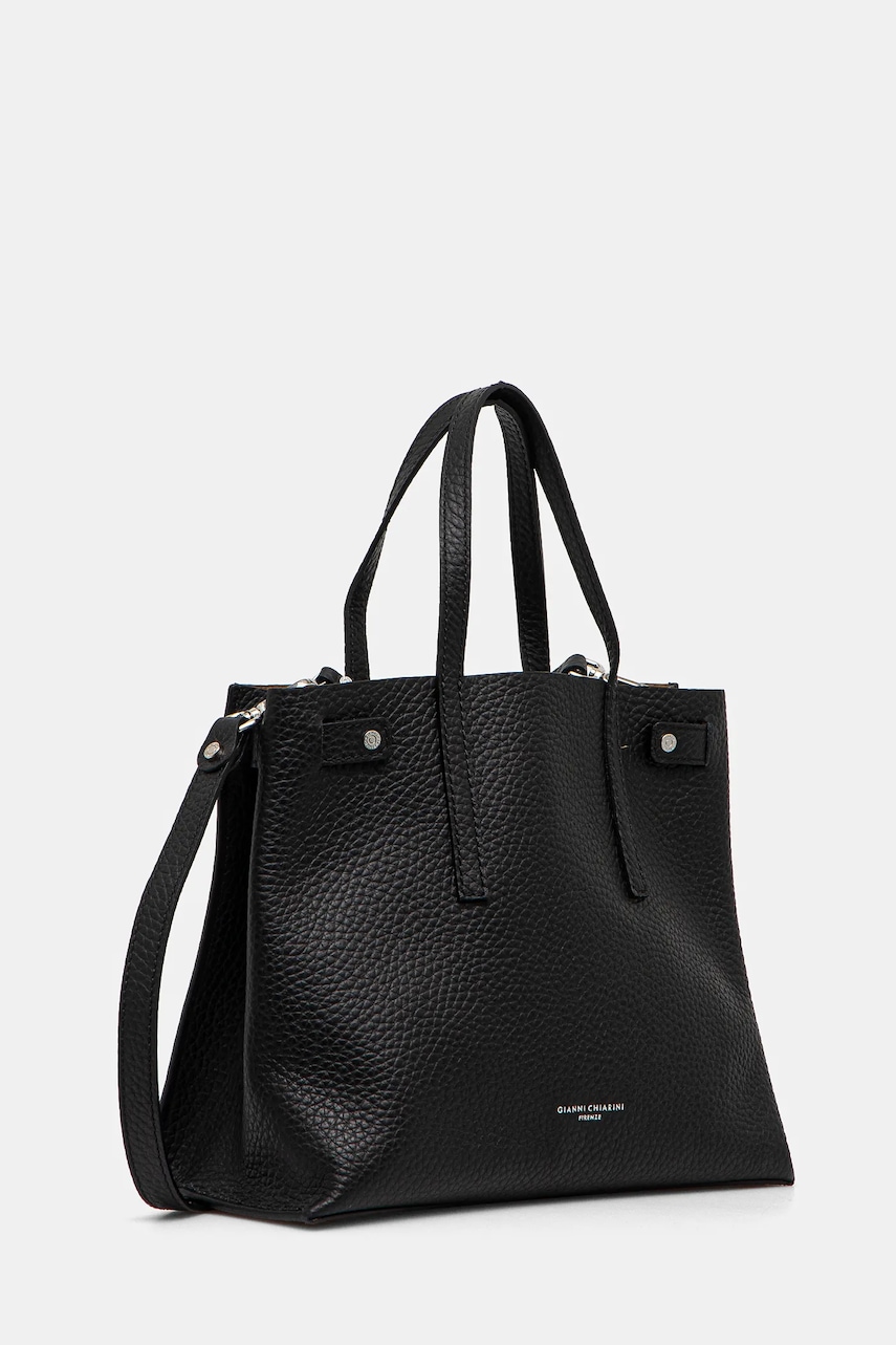 Кожаная сумочка Gianni Chiarini ALTEA цвет чёрный BS 11646 RNGDBL Кожаная сумочка Gianni Chiarini ALTEA цвет чёрный BS 11646 RNGDBL