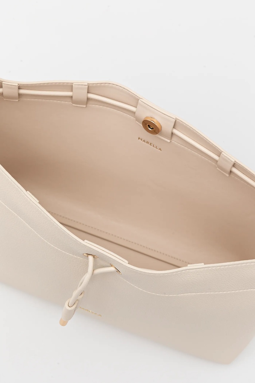 Τσάντα Marella TROTTO χρώμα: μπεζ, 2513511146200 φωτογραφία