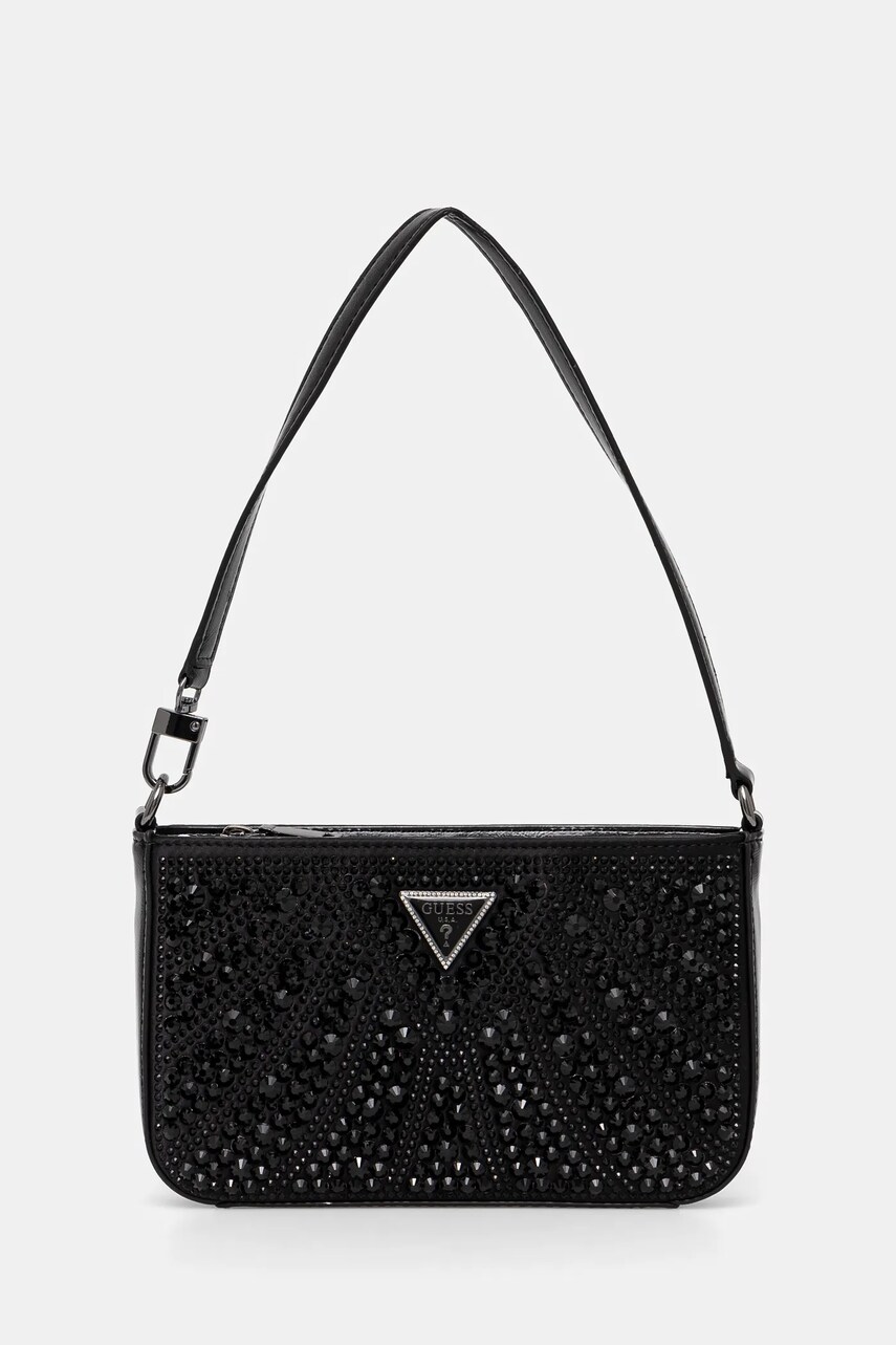 Levně Kabelka Guess BEAUVOIR černá barva, HWXM95 28720
