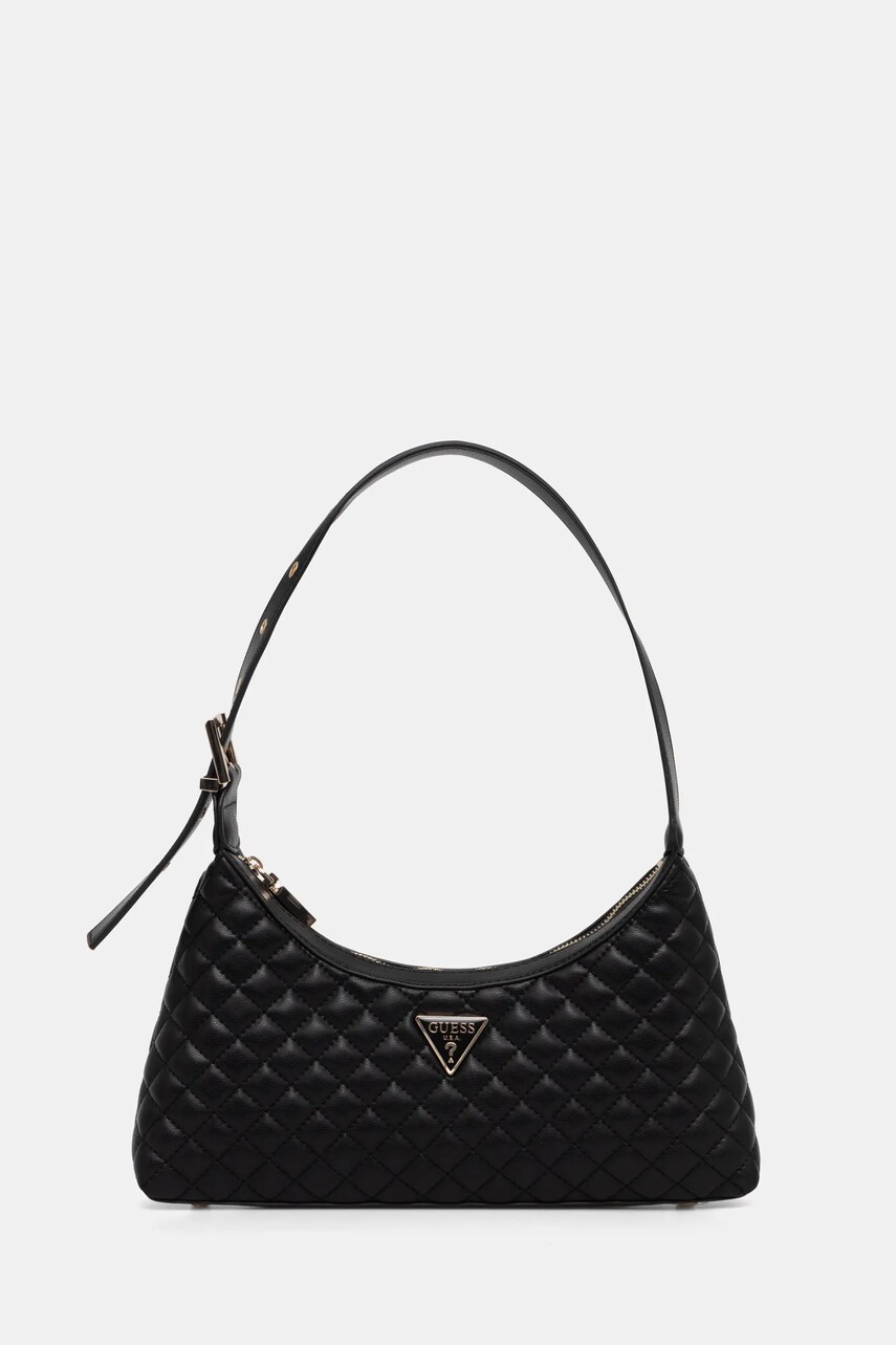 Levně Kabelka Guess RIANEE černá barva, HWEQG9 54117